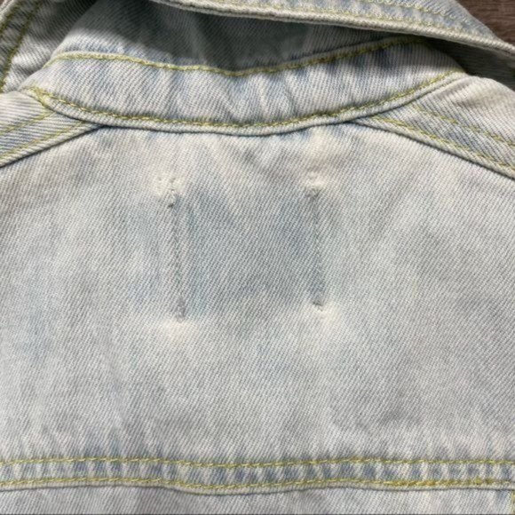 GB Girls Light Blue Jean Jacket Denim Peplum Design $44 - Picture 6 of 6